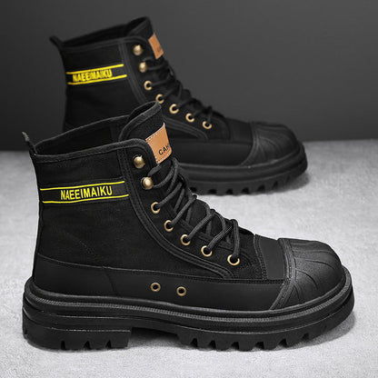 Damen Winterstiefel Gummisohle Schwarz - Norvielle