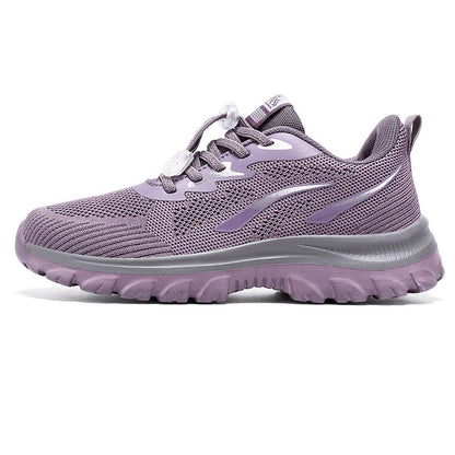 Damen Laufschuhe Atmungsaktiv Schnellschnürung Sport