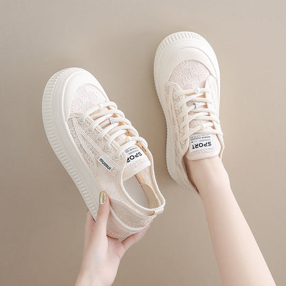 Damen Sneaker Komfortabel Dicksohlige Schuhe