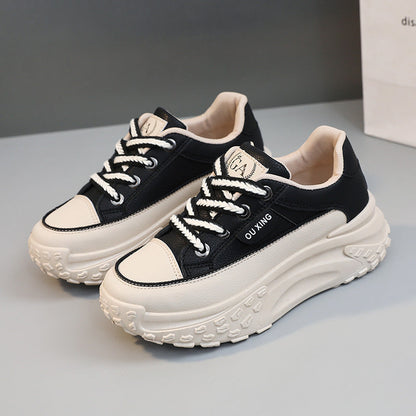 Damen Sneaker Hochwertig Sportlich Dicke Sohle