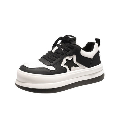 Damen Plateausneaker Sternen-Design
