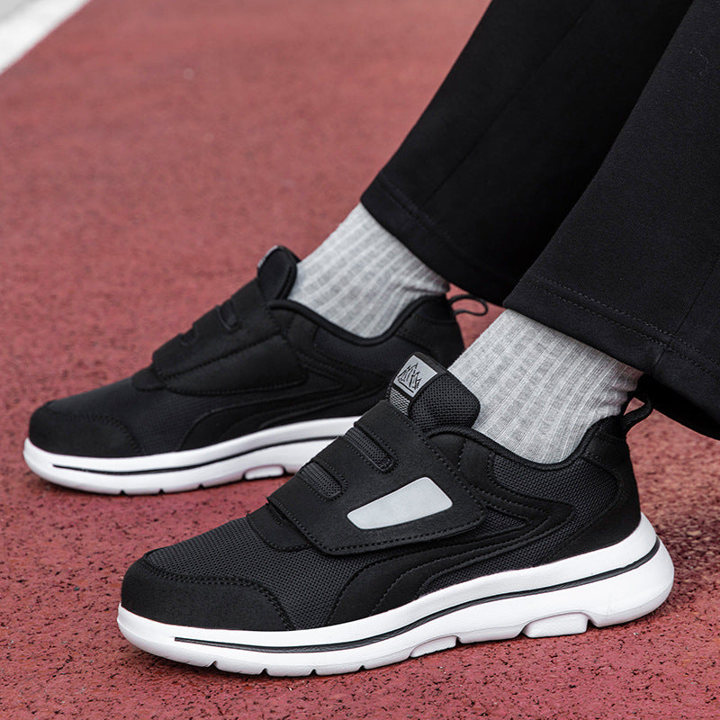 Damen Sneaker Atmungsaktiv Klettverschluss Freizeitschuhe