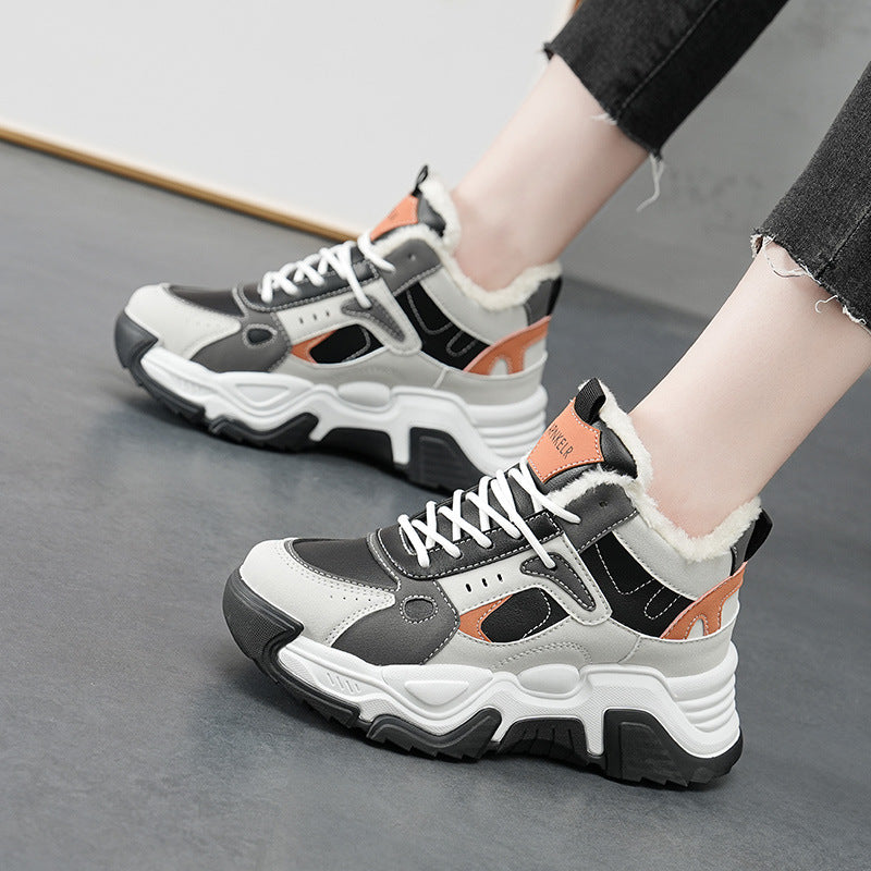Damen High- Sneaker Weich Rutschfest Komfortabel