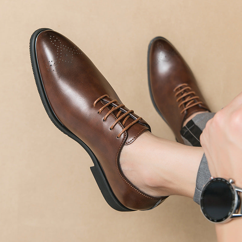 Herren Schnürschuhe Leder Elegant