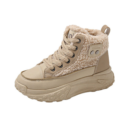 Damen High- Sneaker Warmfutter Rutschfest Winter