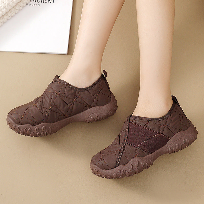 Damen Rutschfeste Outdoor-Slipper Warm Bequem