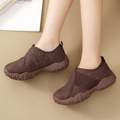 Damen Rutschfeste Outdoor-Slipper Warm Bequem