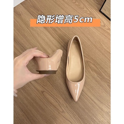 Damen Ballerinas Spitze Elegant Lack Schuhe Komfort - Norvielle