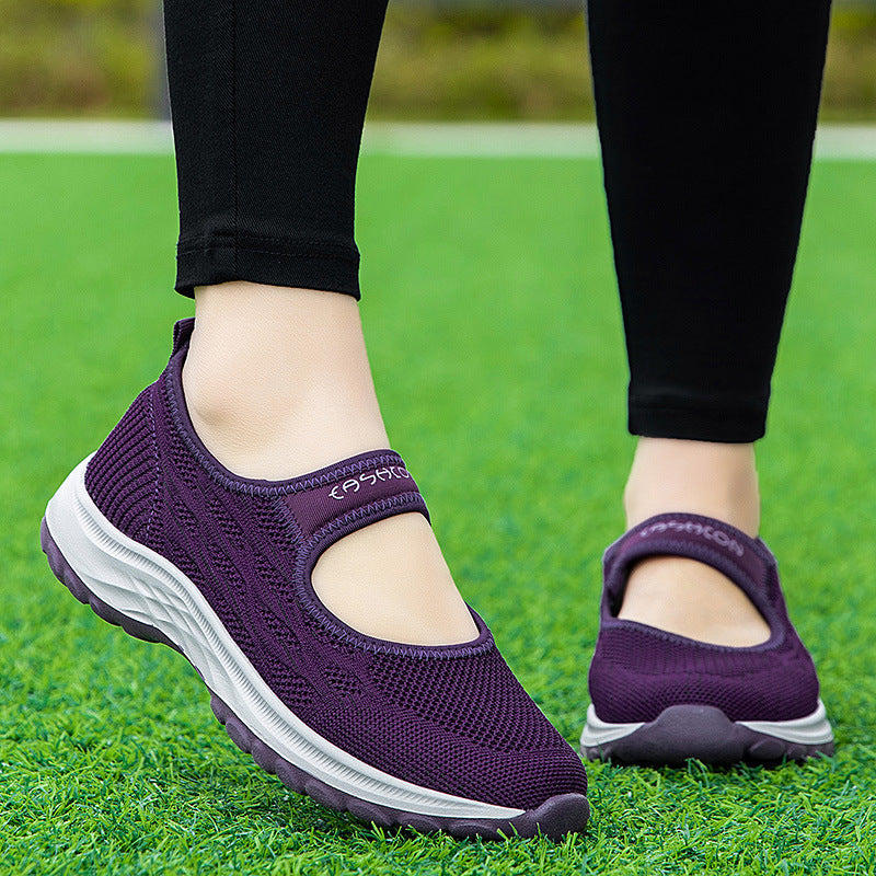 Damen Sportpumps Leicht Elastisch Bequem