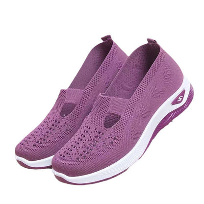 Damen Sneaker Leicht Bequem Slip-On