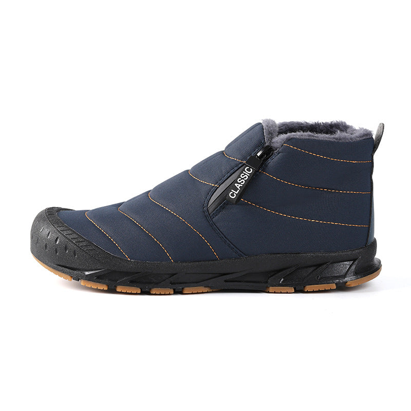 Damen Winterstiefel Gefüttert Rutschfest Klettverschluss