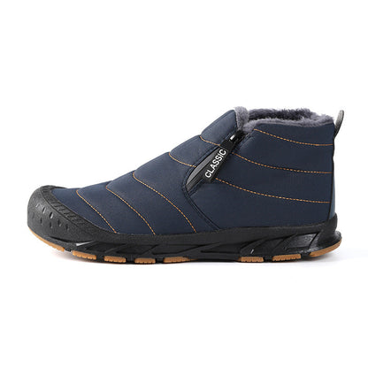 Damen Winterstiefel Gefüttert Rutschfest Klettverschluss