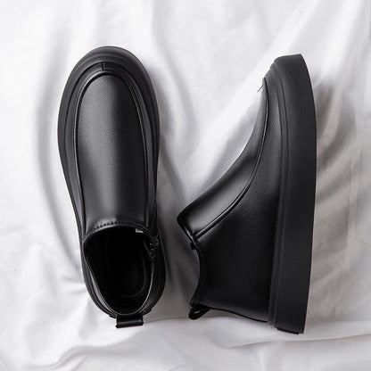 Damen Stiefeletten Braun Leder Winter