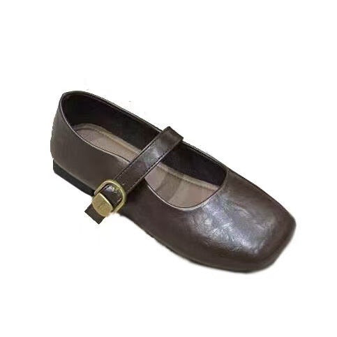 Damen Mary Jane Schuhe Elegante Schnalle