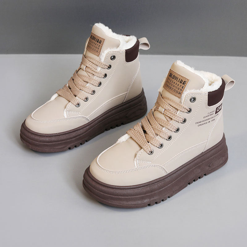 Damen High- Sneaker Warmes Fleece Rutschfest - Norvielle