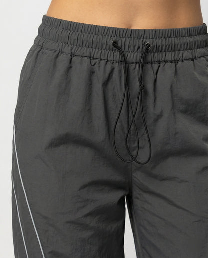 Damen Cargo-Hose Weite Bein Reflektierende Streifen