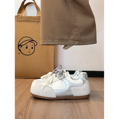 Damen Sneakers Sportlich Leder Rutschfest