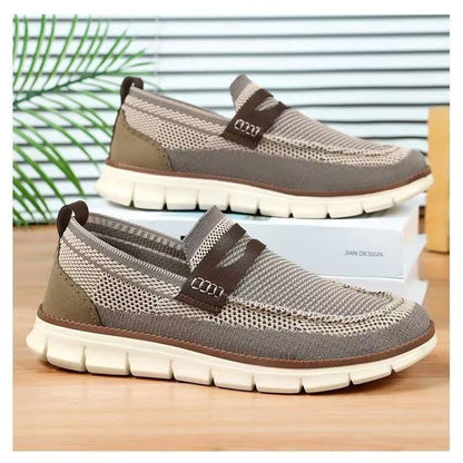 Damen Slip-On Sneaker Atmungsaktiv Sportlich Bequem