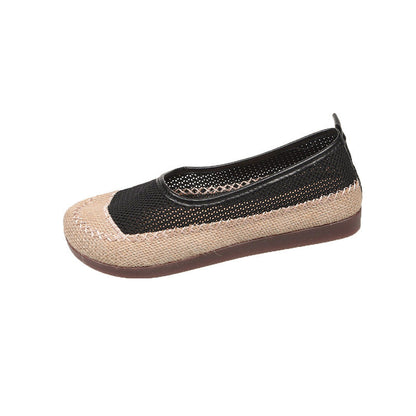 Damen Ballerinas Atmungsaktives Material Elastisch Bequem