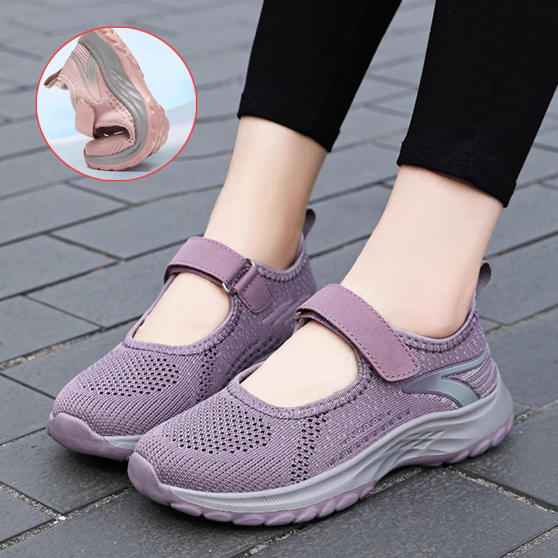 Damen Slip-On Sneaker Komfort Klettverschluss Bequem - Norvielle