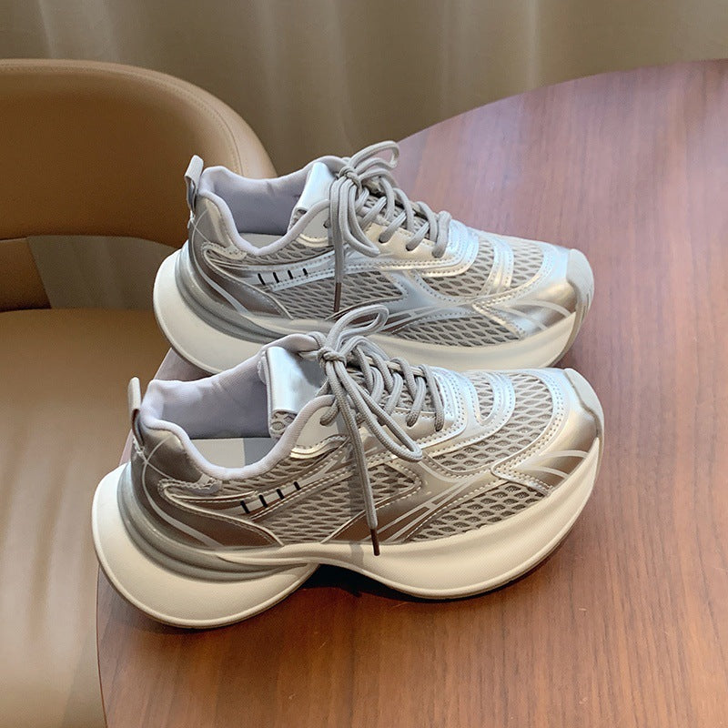 Damen Sneaker Atmungsaktives Netzdesign Sportlich