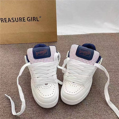 Damen Sneaker Atmungsaktives Obermaterial Schnürsystem