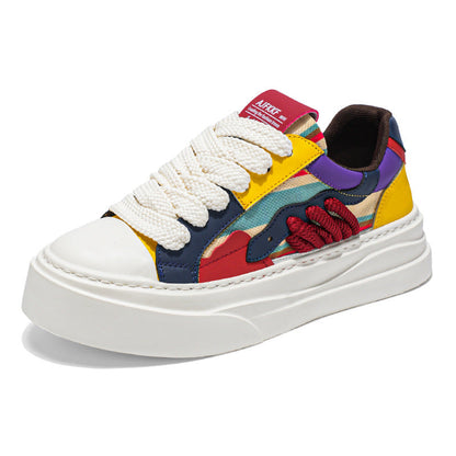 Damen Sneaker Bunt Komfortabel Weiches Innenfutter