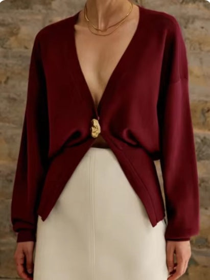 Damen Strickjacke Moderner Glamour Stil