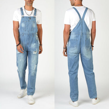 Herren Riss Jeans Used Look Denim Hose