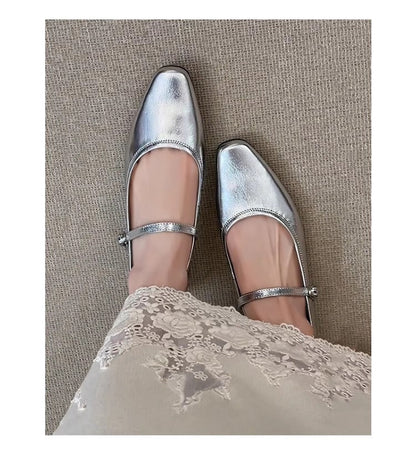 Damen Ballerinas Glitzer Schuhe Elegant