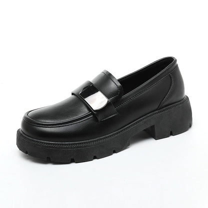 Damen Loafers Elegante Blockabsatz Schuhe
