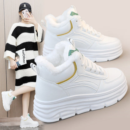 Damen High- Sneaker Warmfutter Dämpfende Sohle
