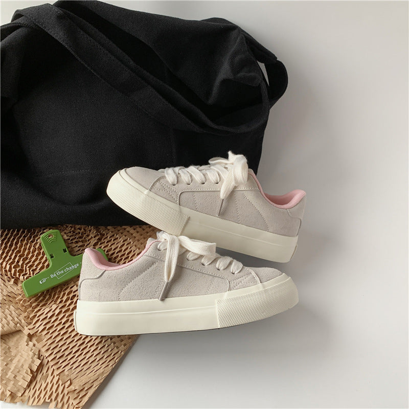 Damen Sneaker Weiches Wildleder Atmungsaktiv Bequem