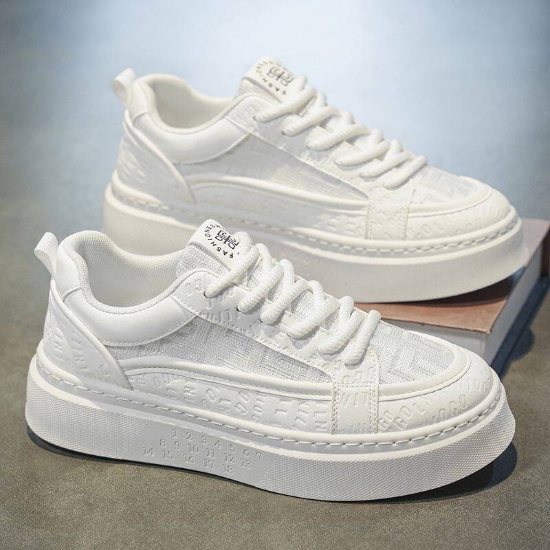 Damen Sneaker Platform Atmungsaktives Material Flexibel