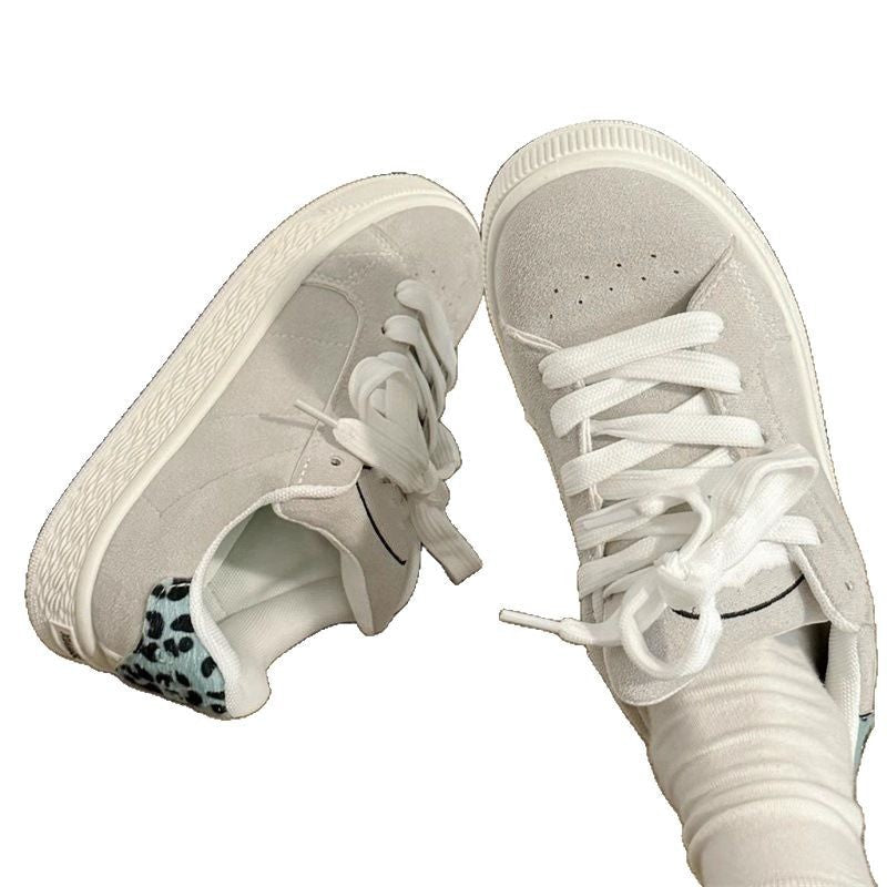 Damen Sneaker Weiches Wildleder Bequem Modern
