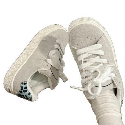 Damen Sneaker Weiches Wildleder Bequem Modern