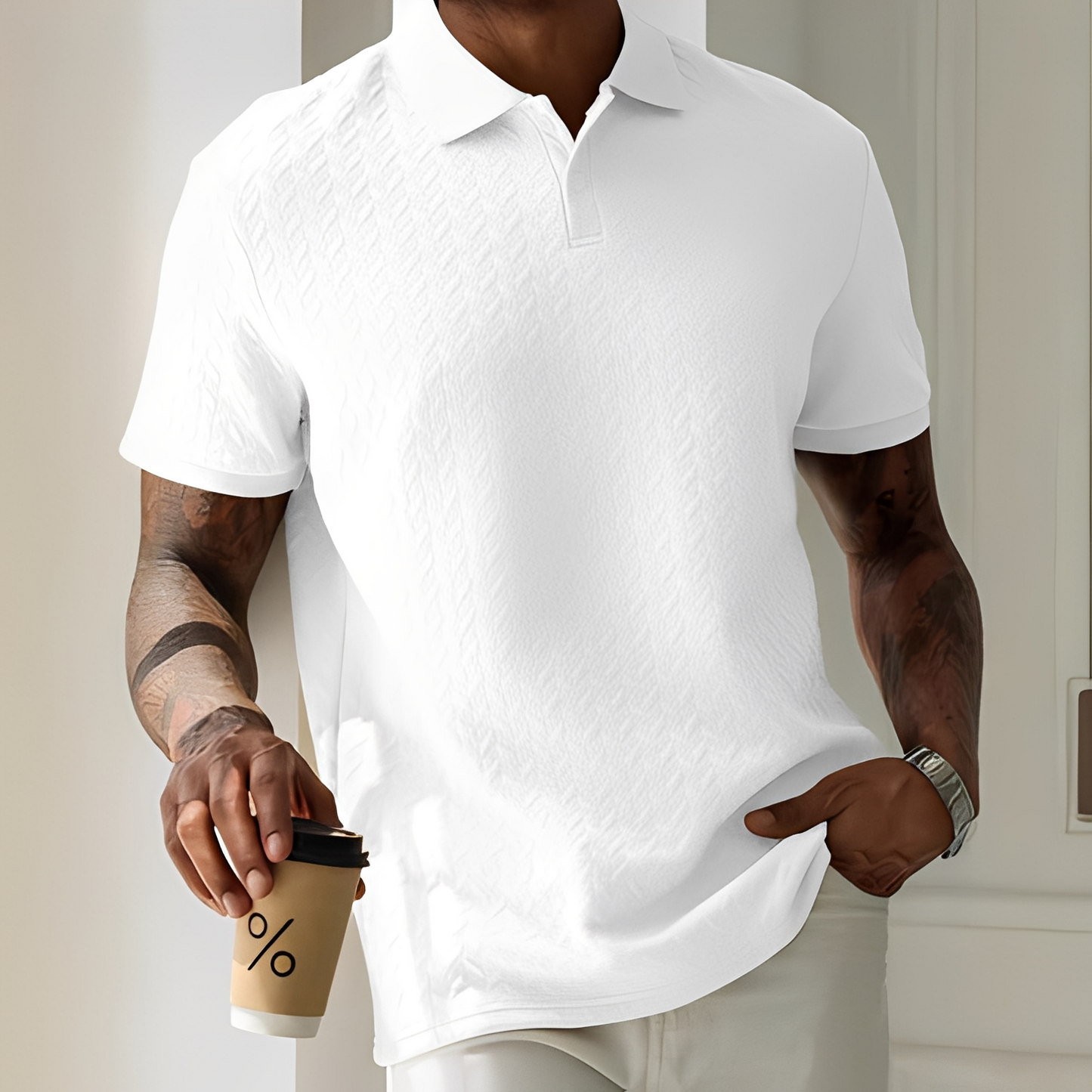 Herren Polo Shirt Slim Fit Modern