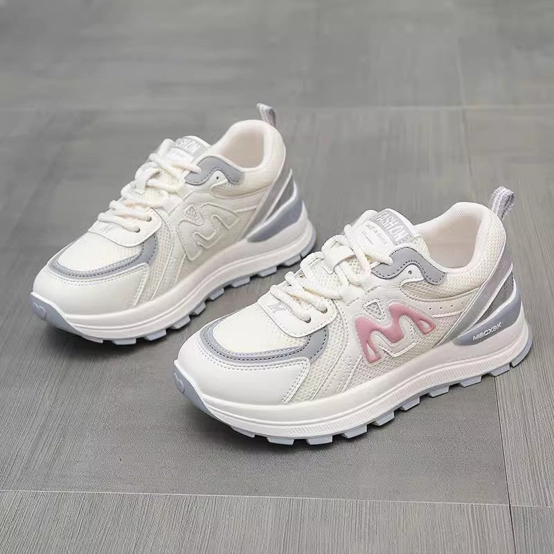 Damen Sneaker Atmungsaktives Mesh Dämpfende Laufsohle