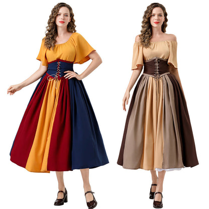 Damen Maxikleid Elegant Tailliert Mit Langen Ärmeln