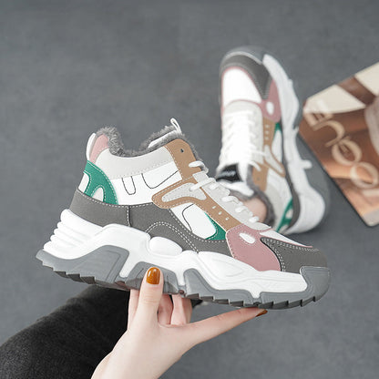 Damen High- Sneaker Weich Rutschfest Komfortabel
