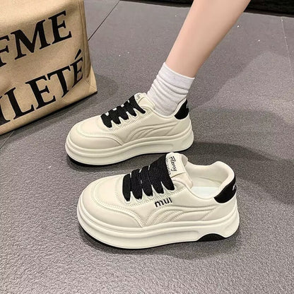 Damen Sneaker Sportlich Hohe Sohle Innovatives Design