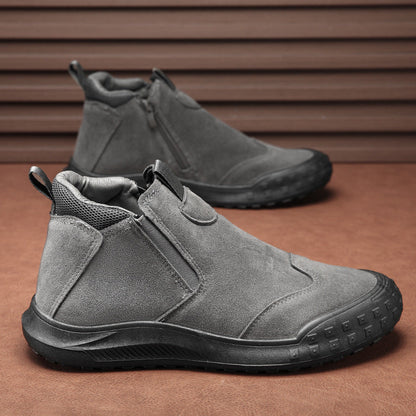 Damen Stiefel Bequem Reißverschluss