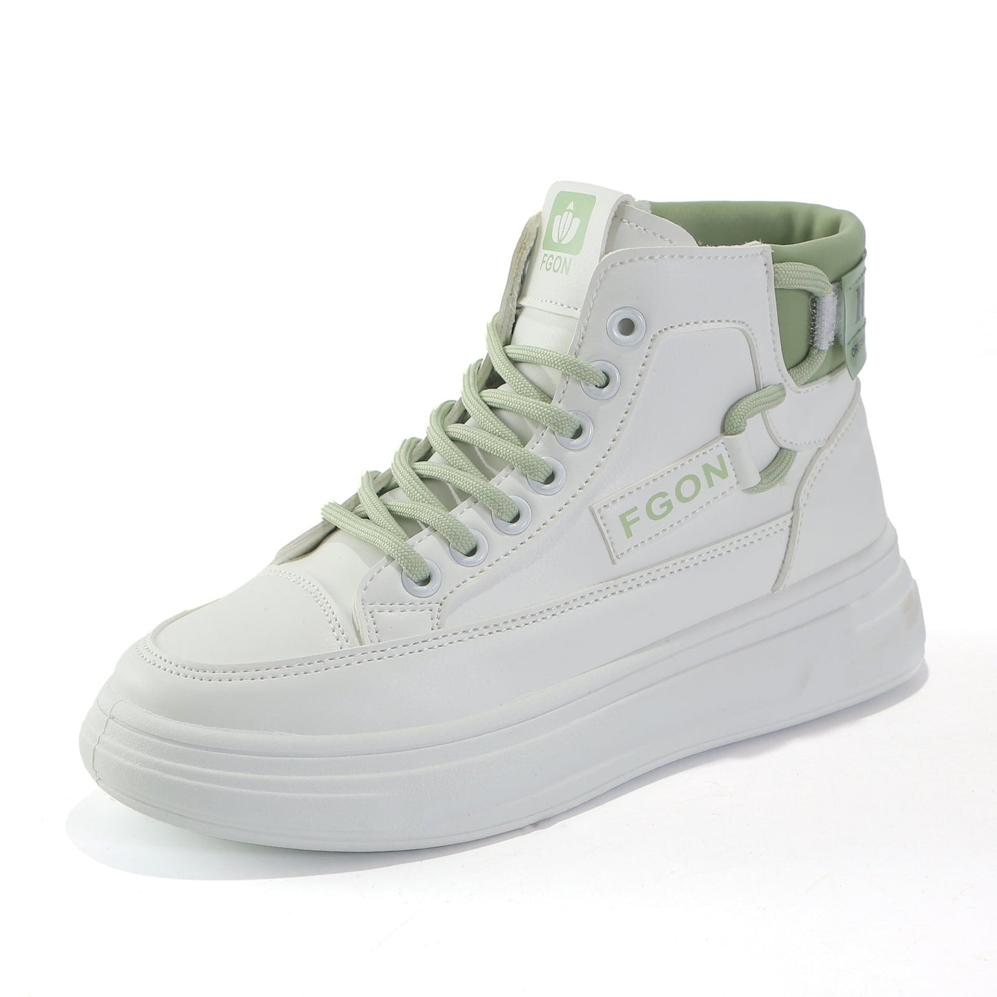 Damen High- Sneaker Atmungsaktives Mesh Schnürsystem Schwarz - Norvielle