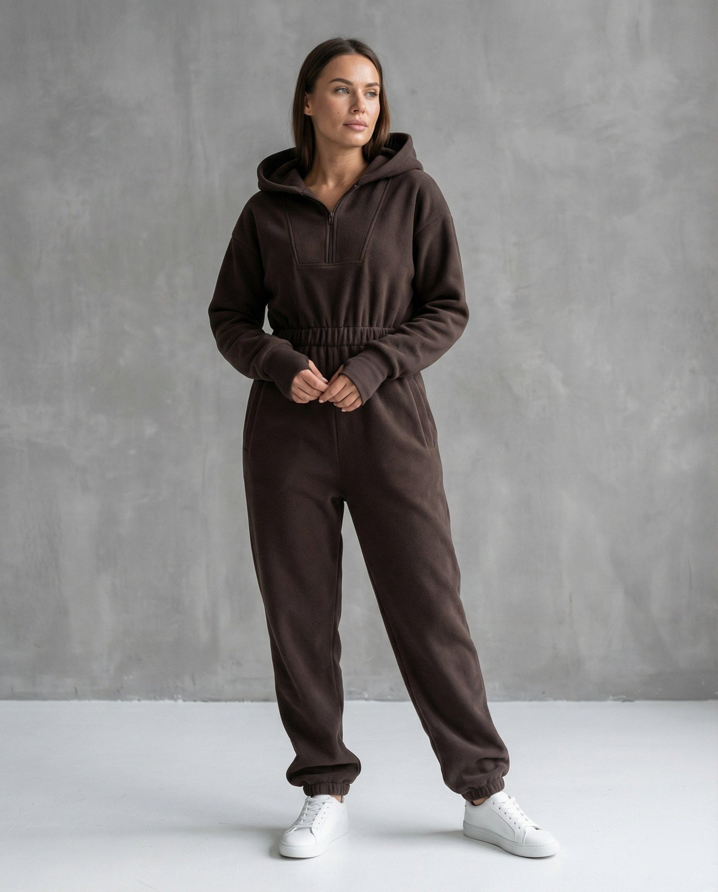 Damen Sweatanzug Stehkragen Sportlich Bequem - Norvielle