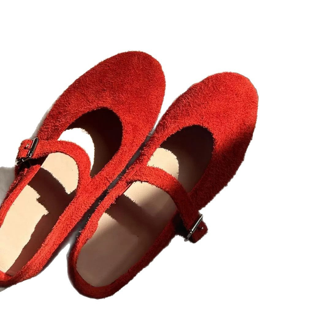 Damen Ballerinas Bequem Verstellbare Riemen Qualität