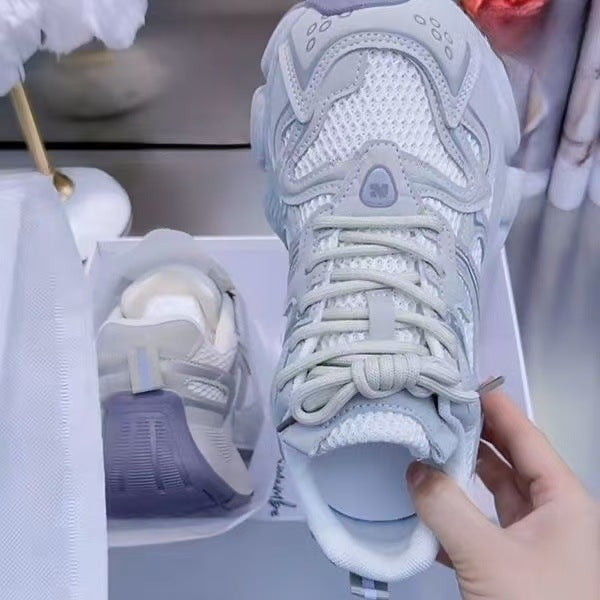 Damen Sneaker Atmungsaktiv Gepolstert