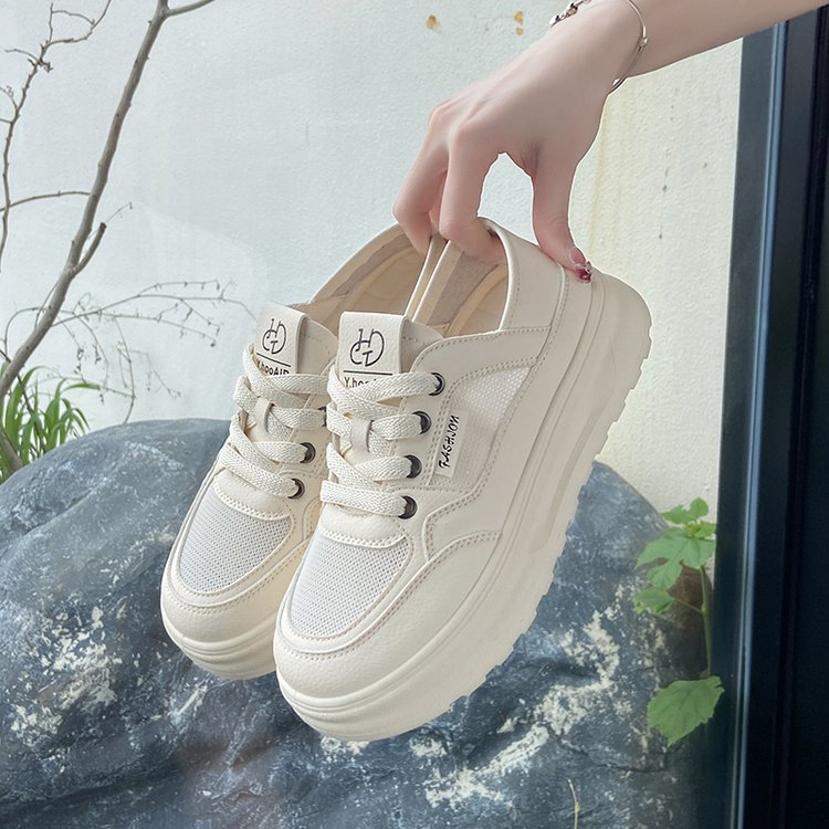 Damen Sneaker Bequem Slip-On Weiches Leder
