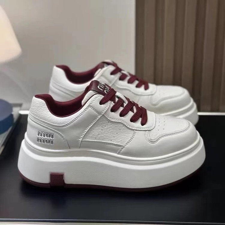 Damen Plattform Sneaker Rutschfeste Sohle Modisch - Norvielle