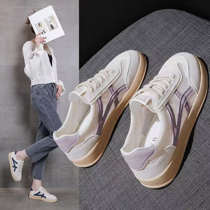 Damen Sneaker Retro Stil Atmungsaktives Mesh