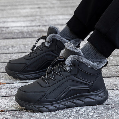 Damen Winterstiefel Warm Rutschfest Schnellverschluss